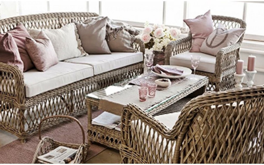 Плетеная мебель в стиле Прованс