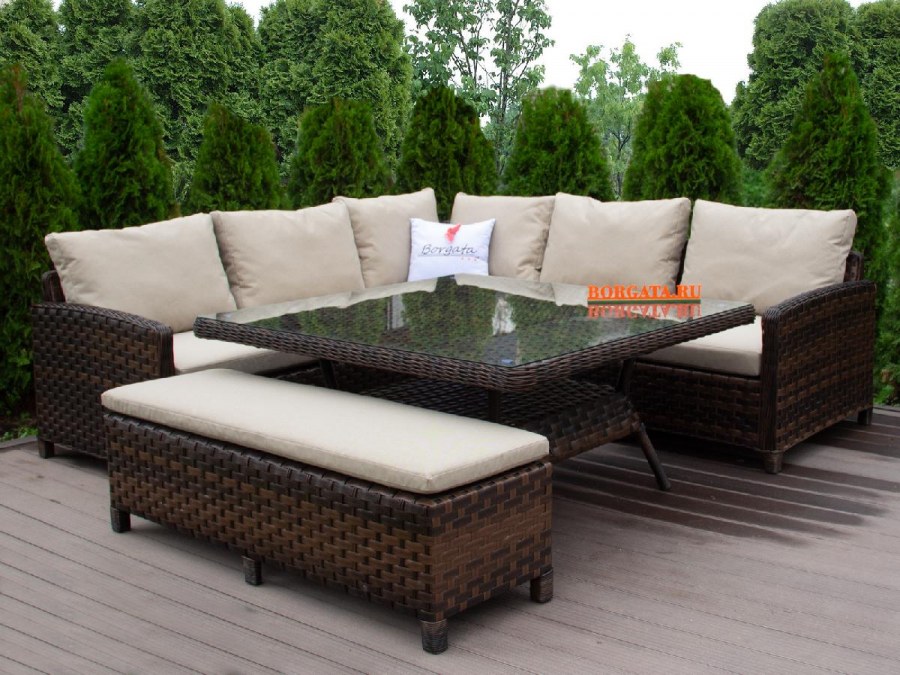 Мебель для беседки из палетт