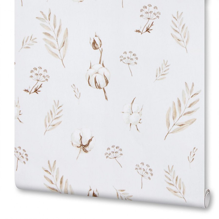 Обои бумажные Московская обойная фабрика хлопок белые 238402-1