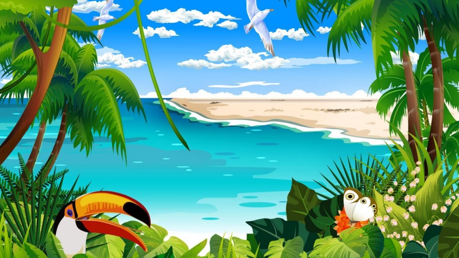 Море мультяшное