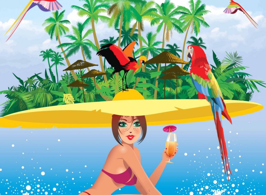 Отпуск иллюстрация