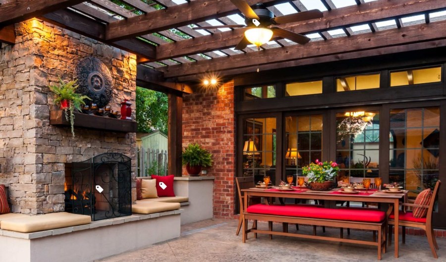 Летняя кухня патио терраса беседка