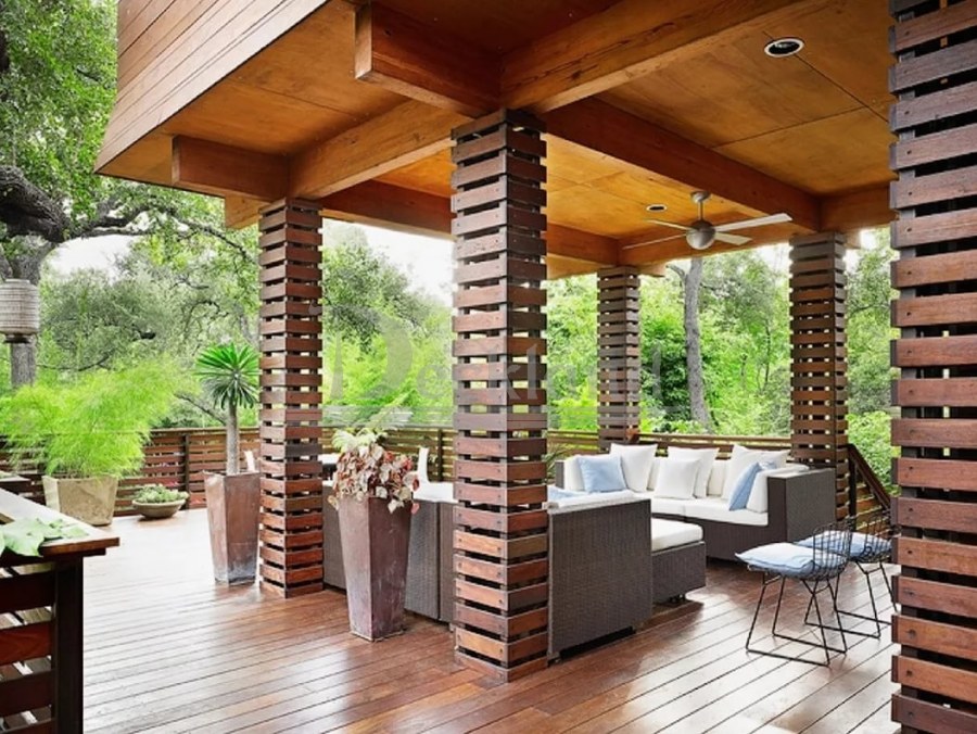 Фазенда террасы беседки барбекю