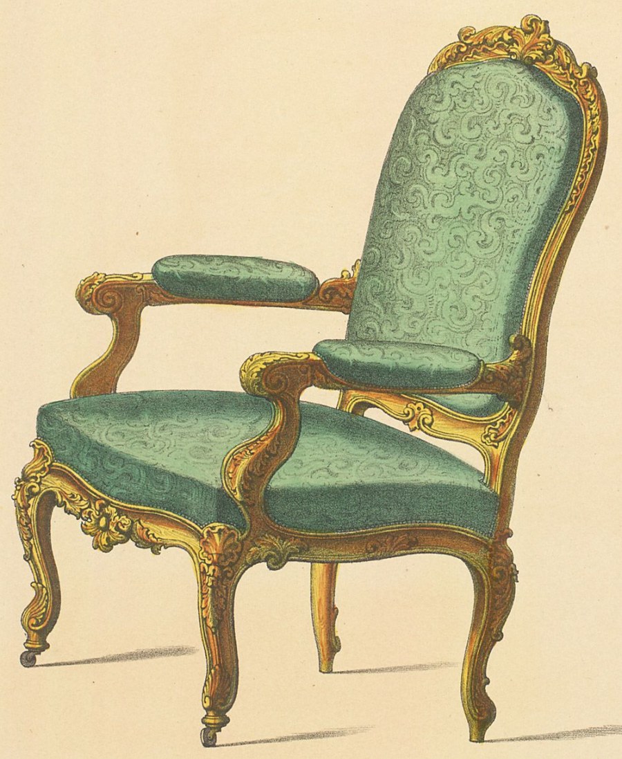 Кресло кабриоль рококо