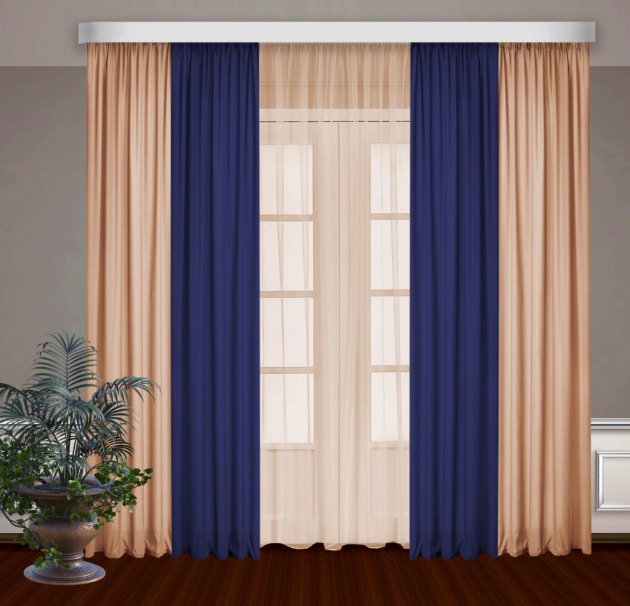 Двухцветные шторы