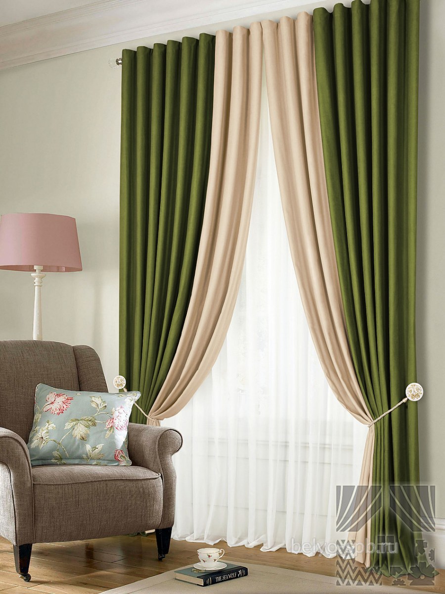Комплект штор «клом (молочно-бежевый)» арт.206195
