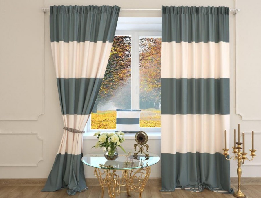 Портьеры двухцветные