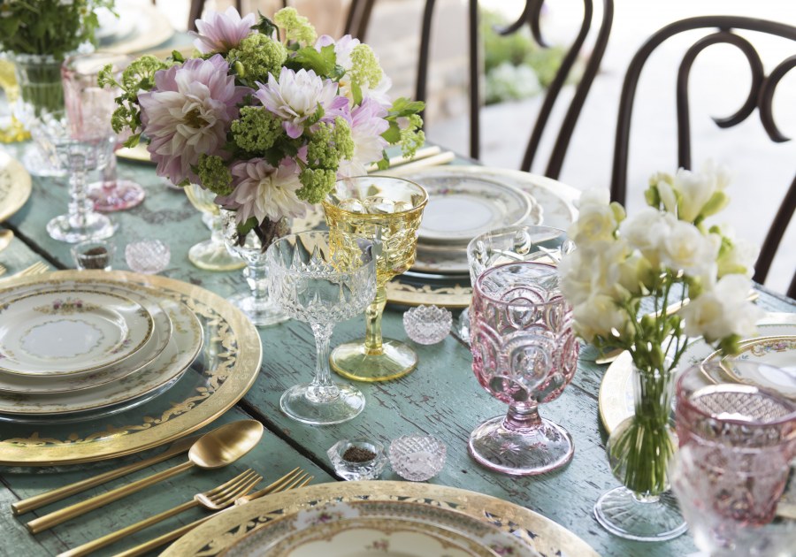 Сервировка стола в стиле Винтаж