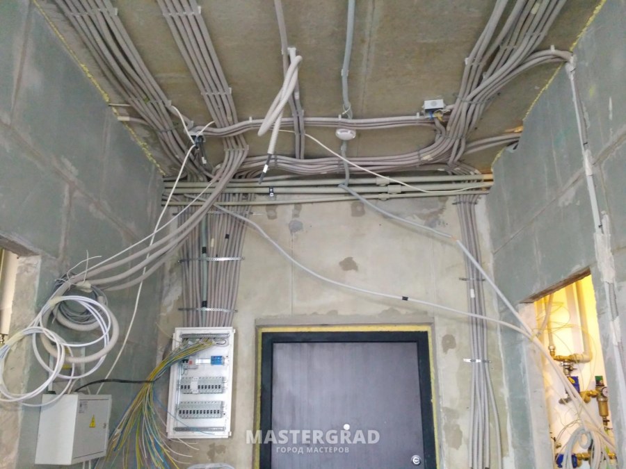 Прокладка проводов по гипсокартону