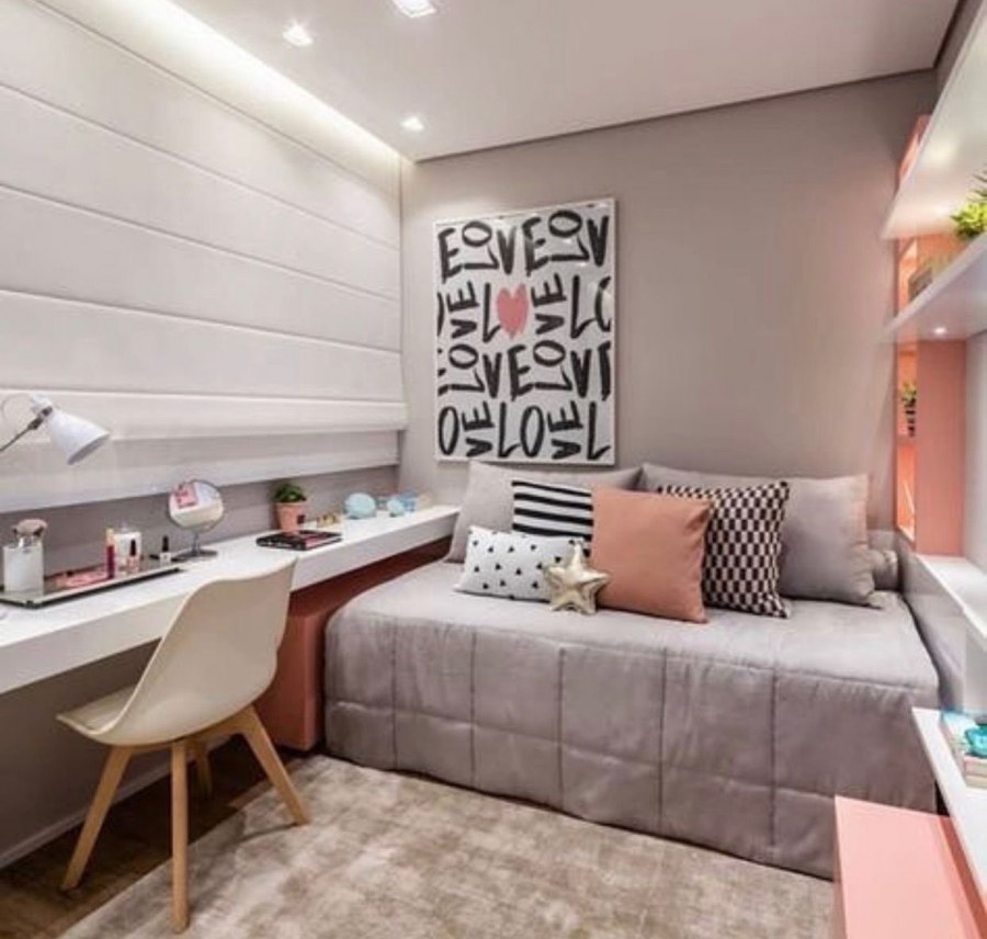 Модный интерьер комнаты для девушки