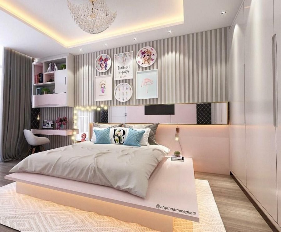 Спальня для девушки в современном стиле