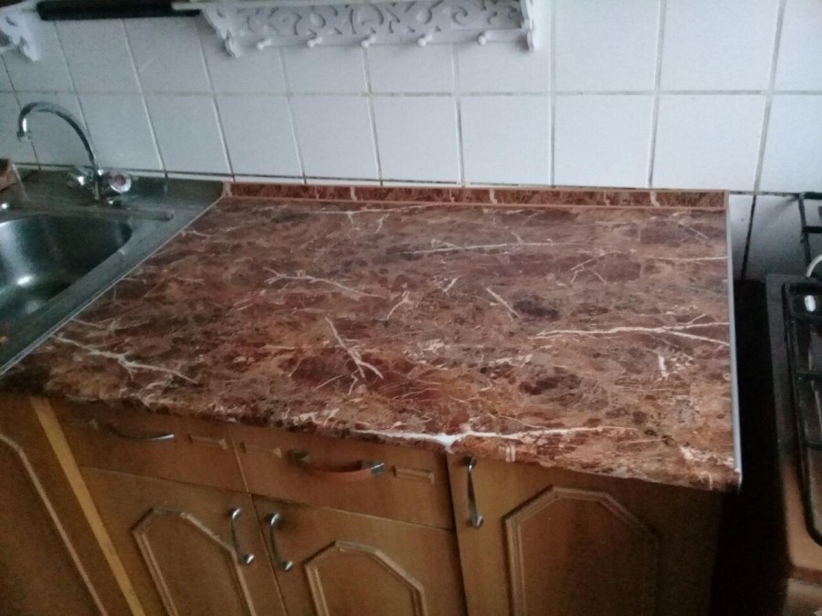 Гранатовый опал столешница Скиф