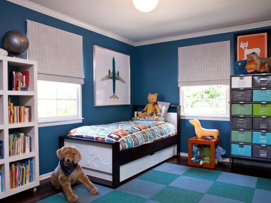 Синяя детская комната