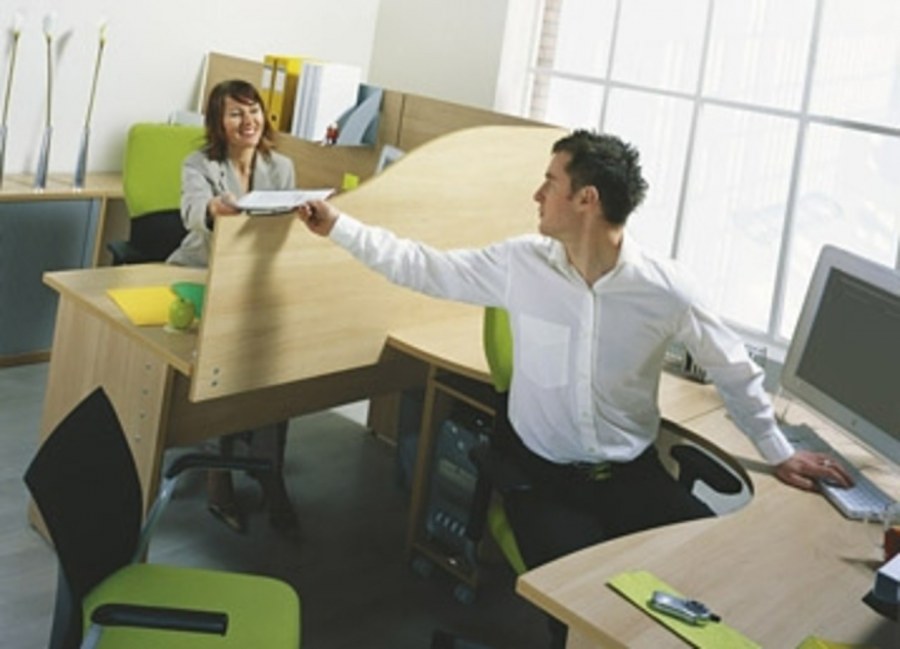 Рабочая обстановка в офисе