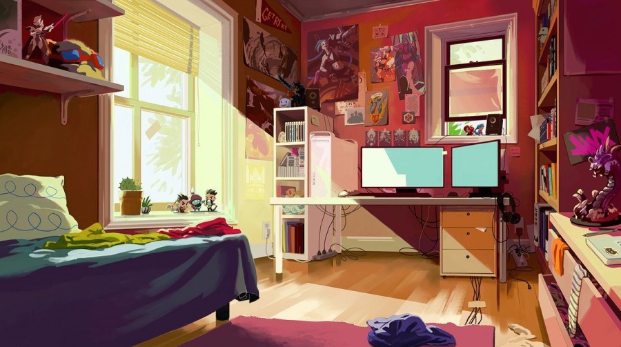 Комната в мультяшном стиле