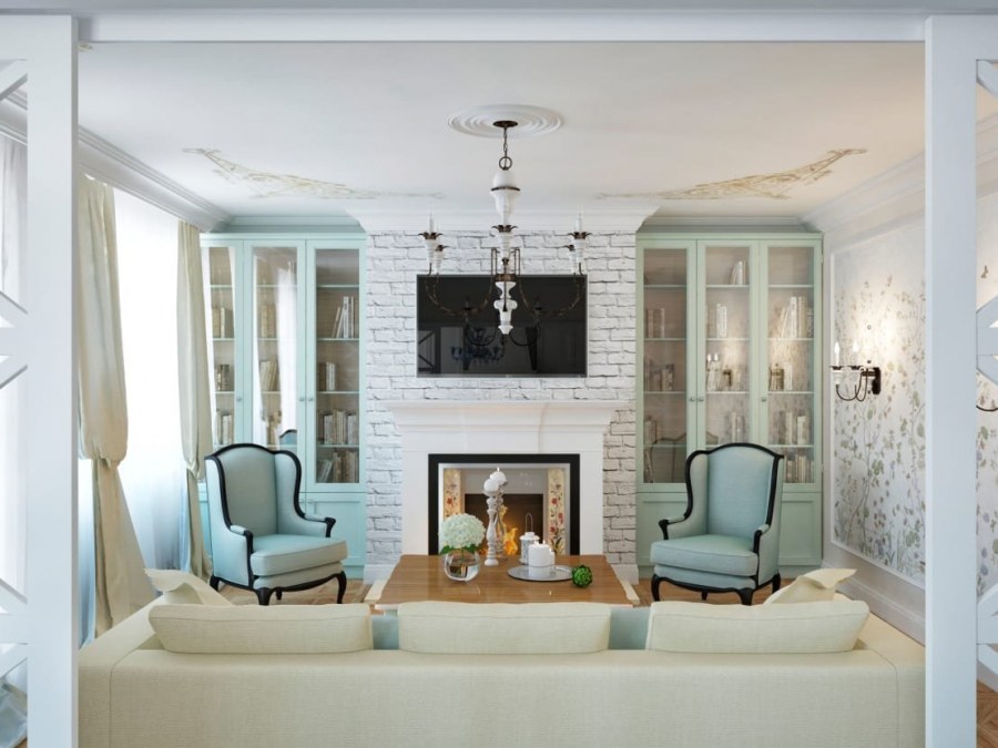 Гостиные в неоклассическом стиле