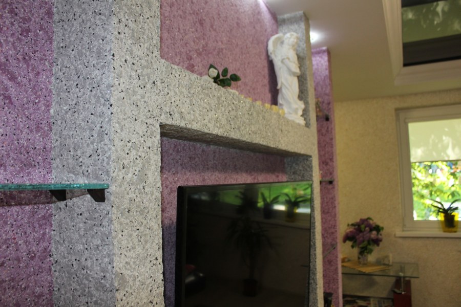 Шёлковая штукатурка в интерьере