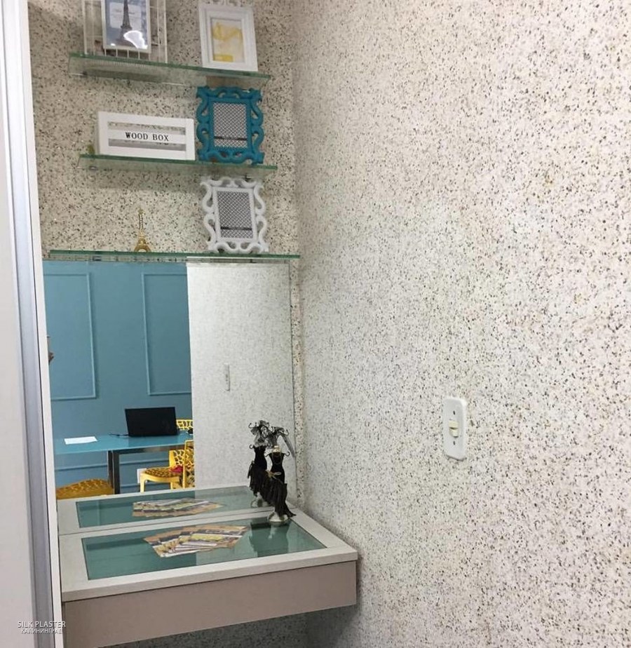 Шёлковая штукатурка в интерьере