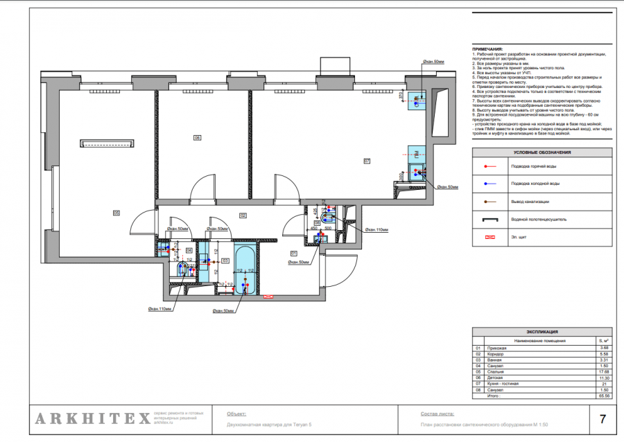 Технический проект квартиры образец