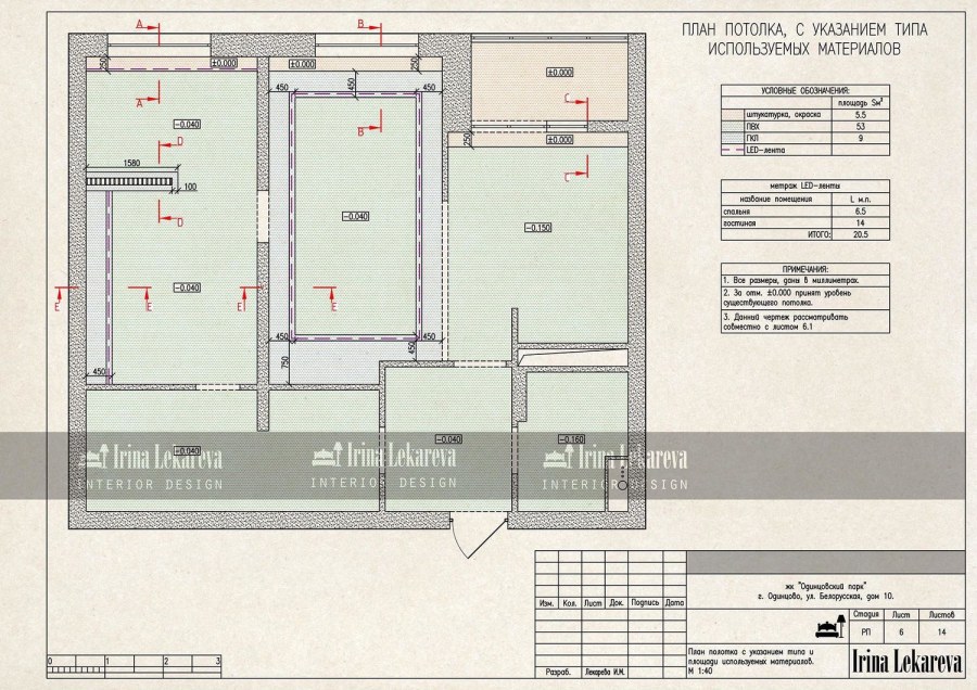 Рабочая документация квартиры