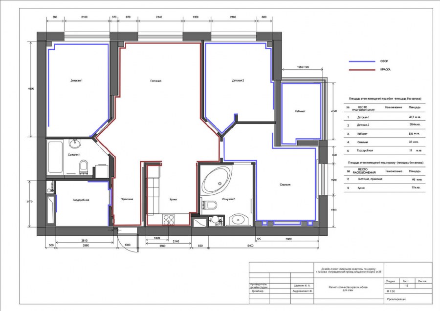 Тульская обмерный план