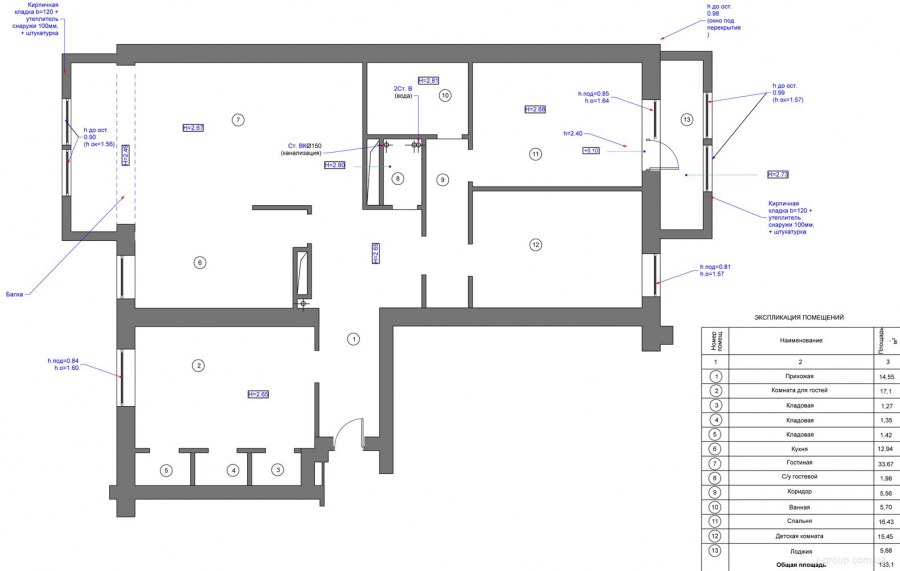 Дизайн-проект квартиры пример