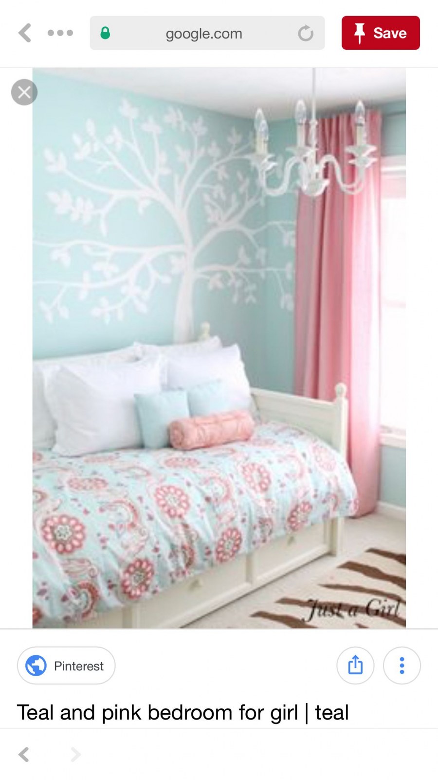 Спальня в мятно розовых тонах