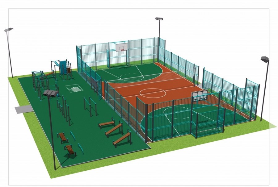 Многофункциональная спортивная площадка