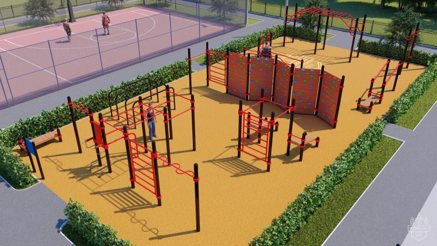 Стрит воркаут площадка проект