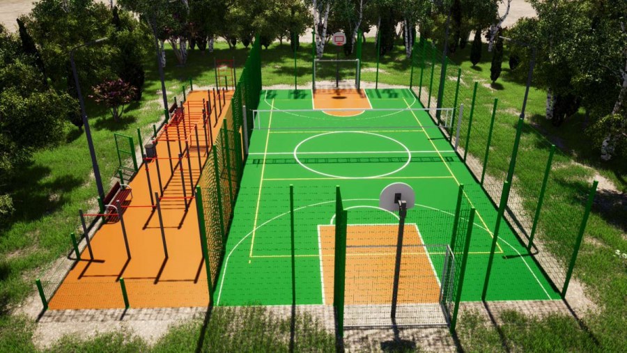 Комплексная спортивная площадка