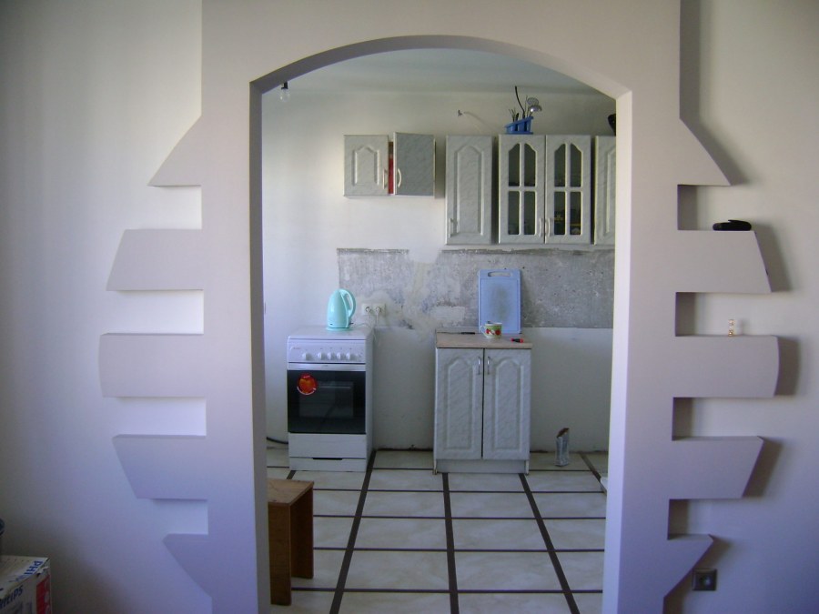 Проем из гипсокартона квадратный