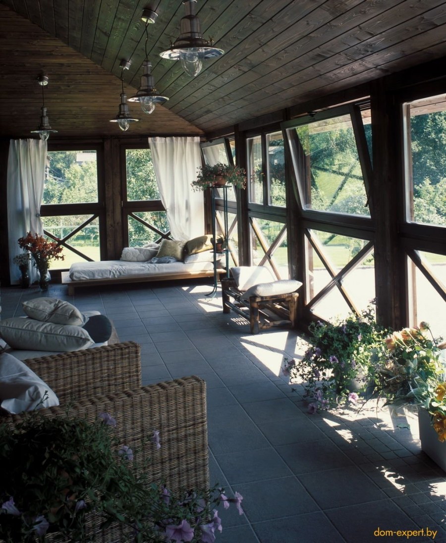 Красивые деревянные веранды