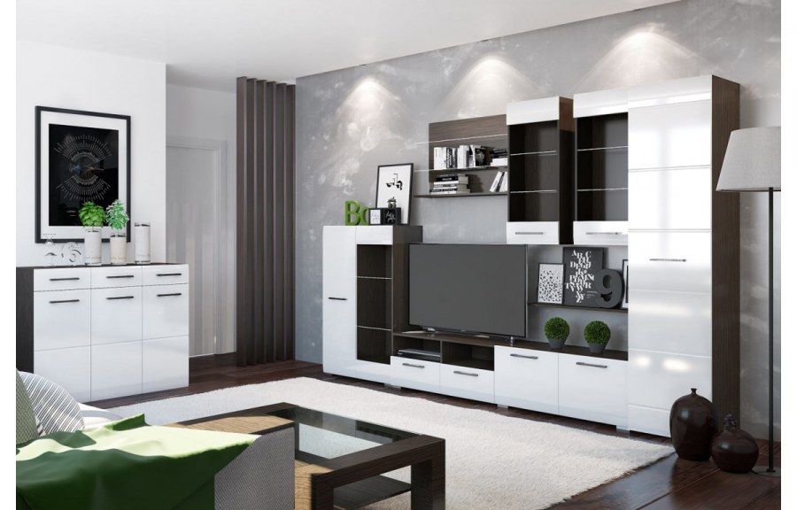 Гостиная венге Ненси 1 глянец