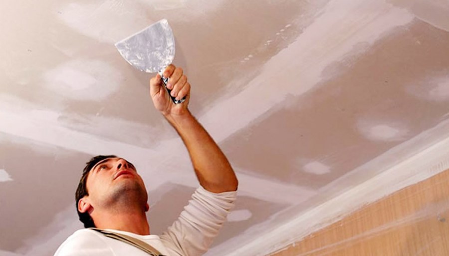 Шпатлевка потолка