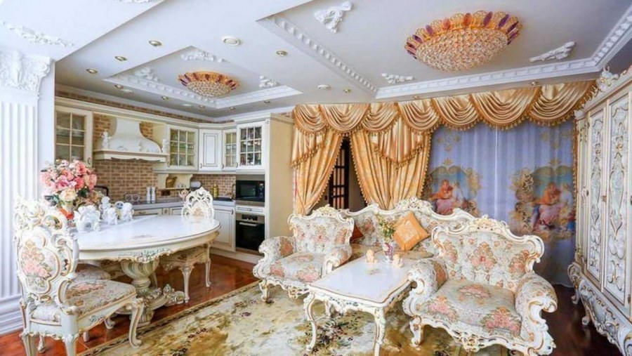 Интерьер зала в стиле Барокко