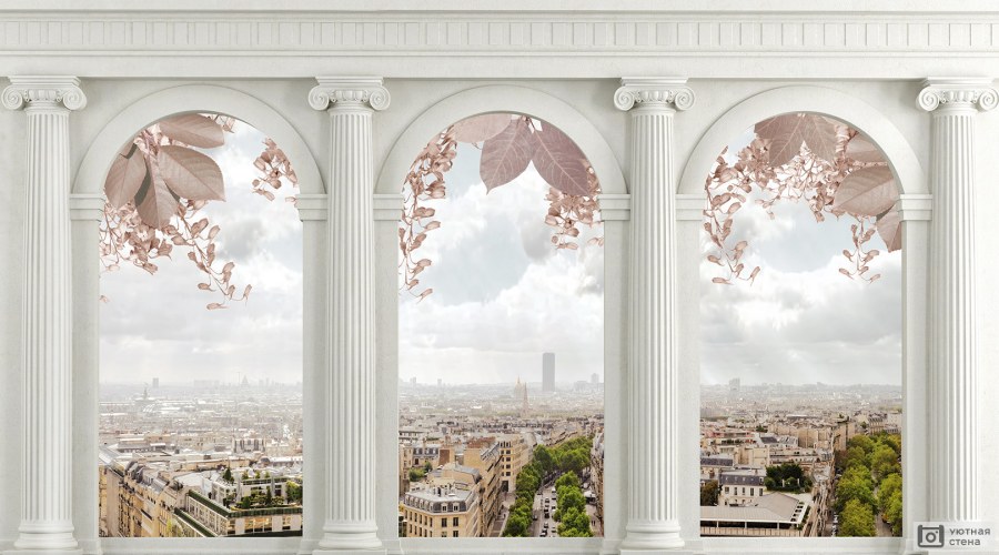 Окно с колонной