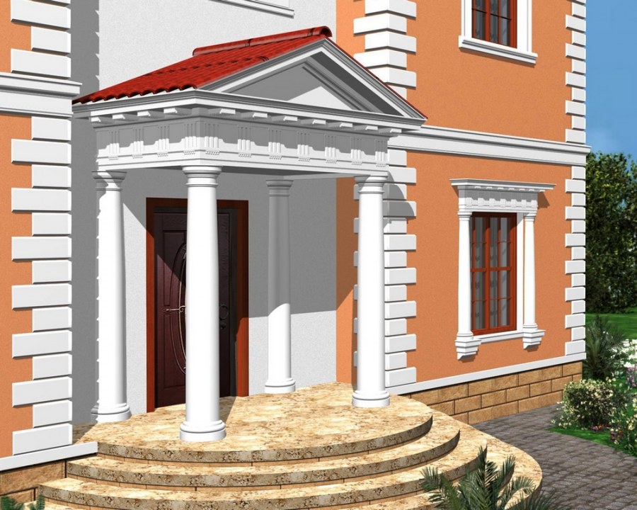 Фасадный декор колонны