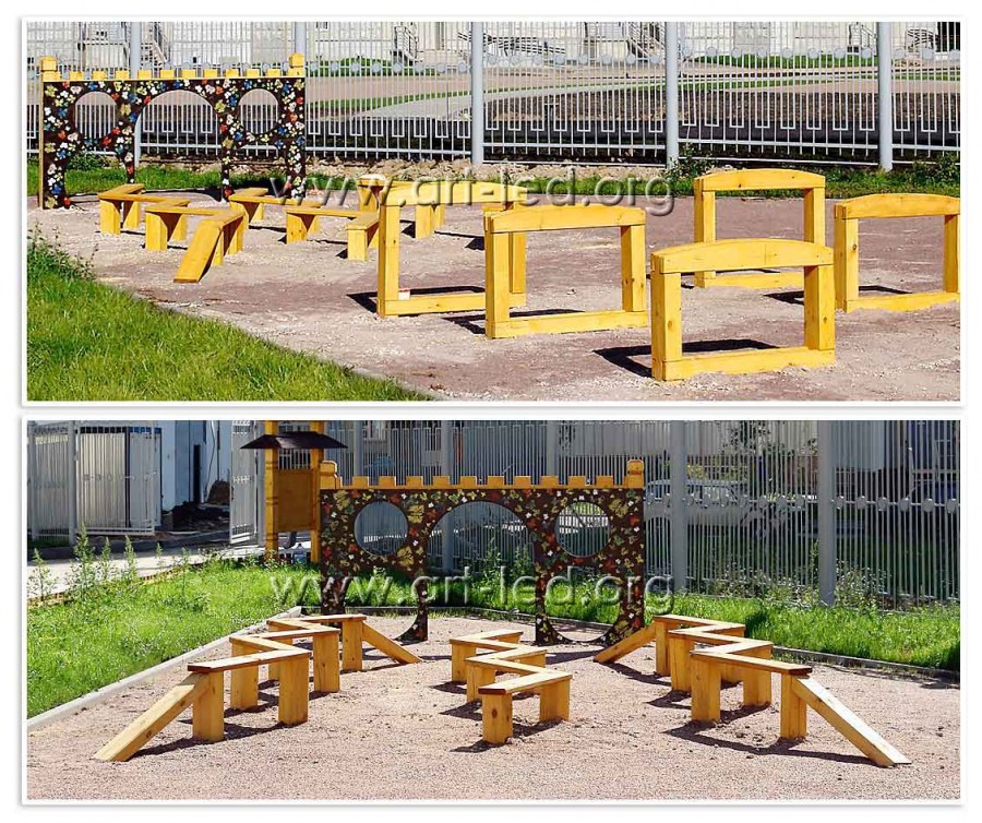 Спортивная площадка для полосы препятствий