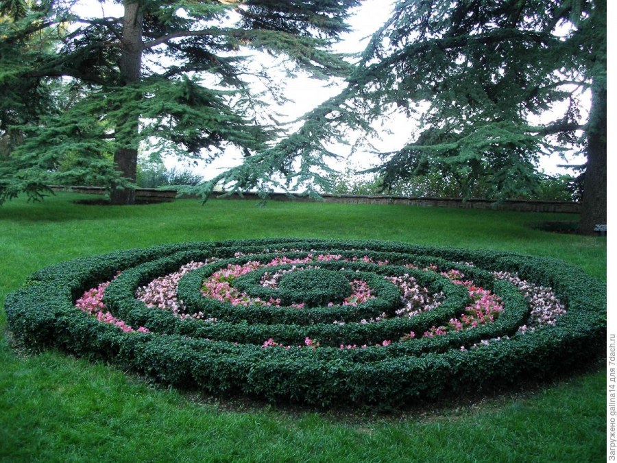 Круглый цветник