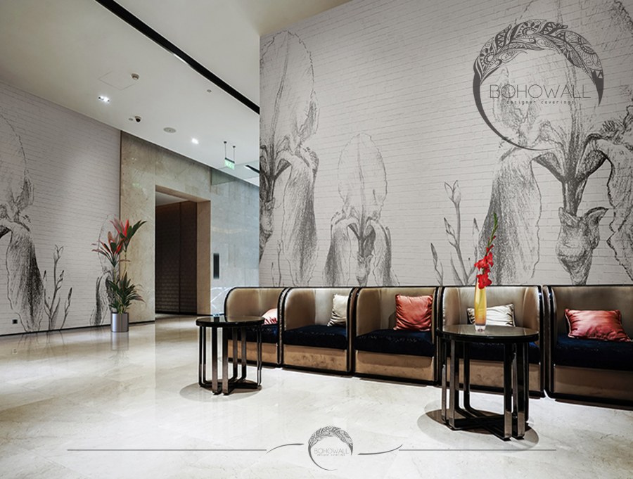 Фрески лофт в интерьере