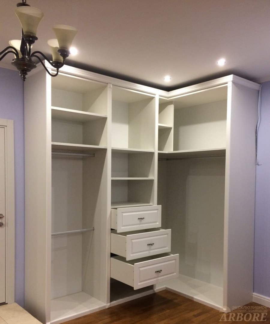 Угловые гардеробные