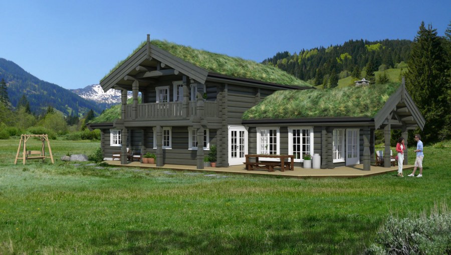 Шале из лафета а Норвегии