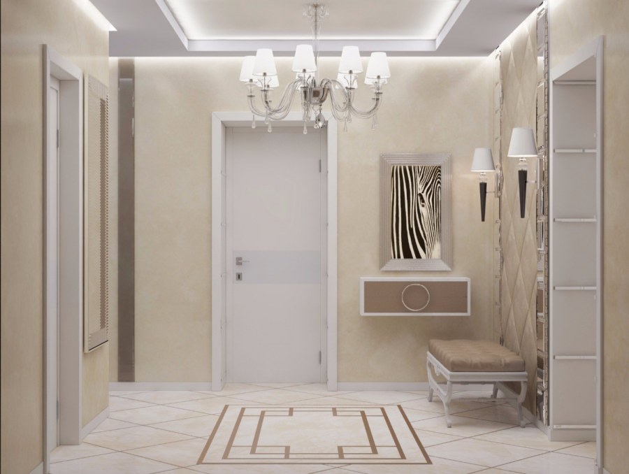 Светлая современная прихожая