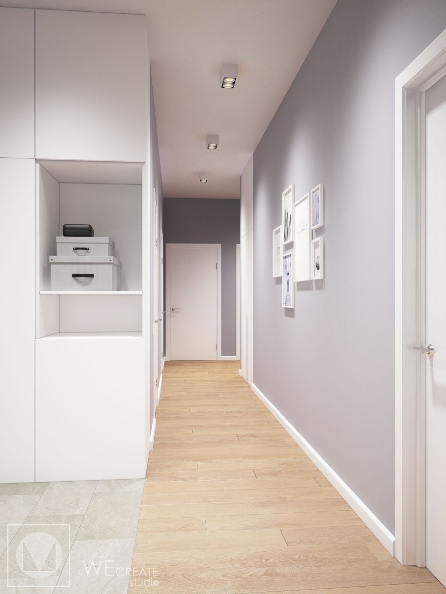 Прихожая в светлых тонах