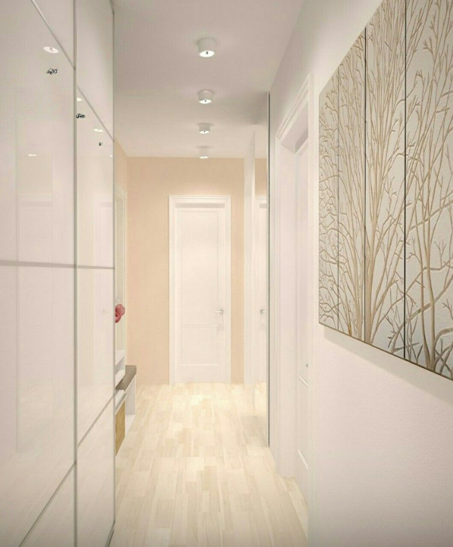 Светлая прихожая интерьер