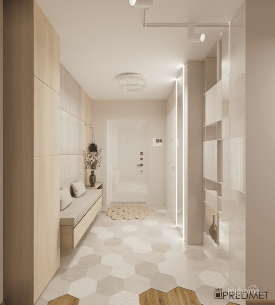 Прихожая в светлых тонах