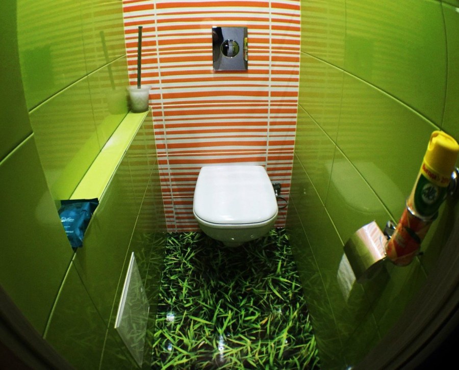 Салатовый туалет