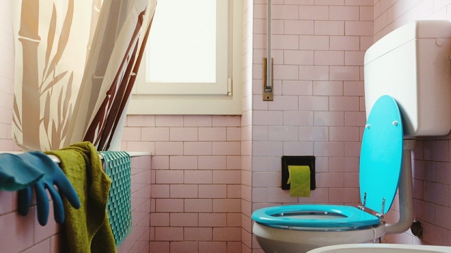 Зелёный унитаз в интерьере фото