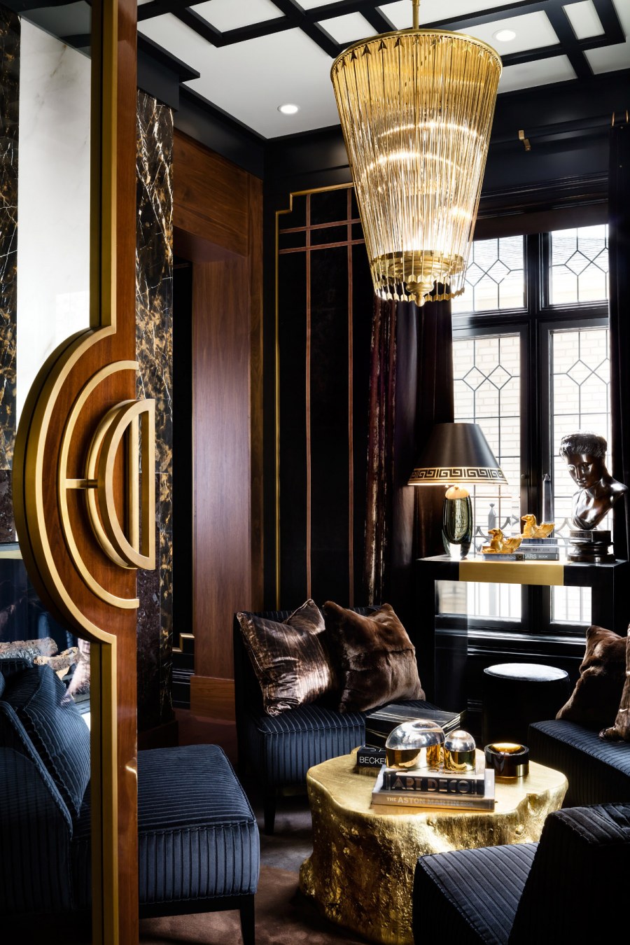 Интерьер комнаты в стиле арт деко