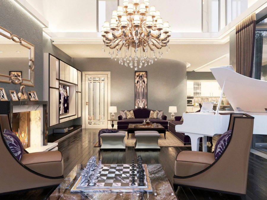 Кабинет в стиле арт деко